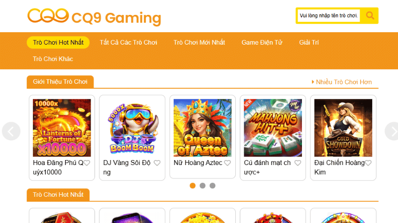Nổ Hũ & Game Đổi Thưởng CQ9 Gaming – Sân Chơi Giải Trí Hấp Dẫn